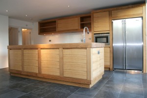 Made from solid and veneered European Oak with solid Oak worksurfaces