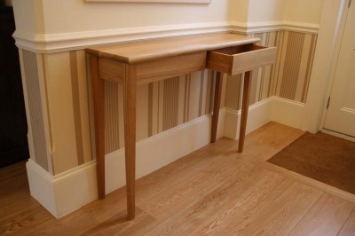 Entrance Hall Table made from solid Oak.